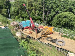 愛媛県西宇和郡伊方町 排水ボーリング工事